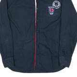 PAUL & SHARK Mens Plain Shirt Blue Long Sleeve S