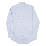 Slim Fit Mens Shirt Blue Crazy Pattern Long Sleeve M