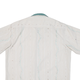 LA ROSE Mens Shirt Beige Crazy Pattern XL