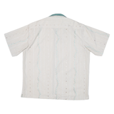 LA ROSE Mens Shirt Beige Crazy Pattern XL