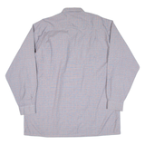 Mens Shirt Grey Check Long Sleeve 2XL