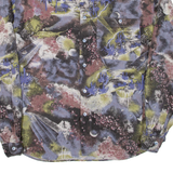 CUSTOM Mens Shirt Purple Crazy Pattern Long Sleeve S