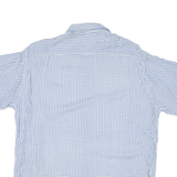 Mens Shirt Blue Crazy Pattern XL