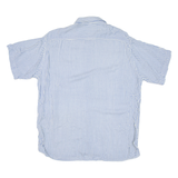 Mens Shirt Blue Crazy Pattern XL