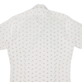 Mens Shirt Beige Crazy Pattern S