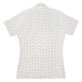 Mens Shirt Beige Crazy Pattern S