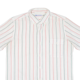 PRESIDENCE Mens Shirt White Striped M