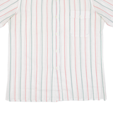 PRESIDENCE Mens Shirt White Striped M