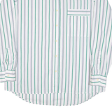Mens Shirt White Striped Long Sleeve XL