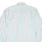 Mens Shirt White Striped Long Sleeve XL