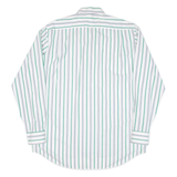 Mens Shirt White Striped Long Sleeve XL