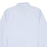 LONDON HOUSE Mens Plain Shirt Blue Long Sleeve L