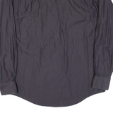 PIERRE CARDIN Mens Plain Shirt Black Long Sleeve L