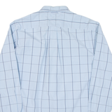 TOMMY HILFIGER Mens Shirt Blue Check Long Sleeve L