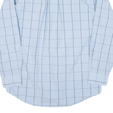 TOMMY HILFIGER Mens Shirt Blue Check Long Sleeve L