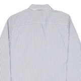 BANANA REPUBLIC Riley Tailored Fit Womens Shirt Grey Striped Long Sleeve S