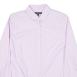 BANANA REPUBLIC Riley Tailored Fit Womens Plain Shirt Purple Long Sleeve S