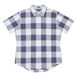TOMMY HILFIGER Custom Fit Mens Shirt Blue Check L
