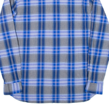 TOMMY HILFIGER Mens Shirt Blue Check Long Sleeve L