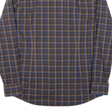 HUGO Slim Fit Mens Shirt Blue Check Long Sleeve M