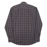 HUGO Slim Fit Mens Shirt Blue Check Long Sleeve M