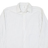 GIVENCHY Mens Shirt White Striped Long Sleeve L