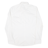 OLYMP Mens Plain Shirt White Long Sleeve M