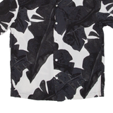 H&M Mens Hawaiian Shirt Black Floral S