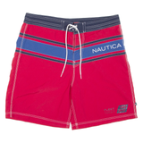 NAUTICA Mens Sports Shorts Red Relaxed L W36