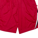 NIKE Mens Sports Shorts Red Relaxed L W32