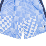 NIKE Mens Sports Shorts Blue Relaxed Crazy Pattern L W28