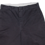 DICKIES Mens Workwear Shorts Black Relaxed XL W38