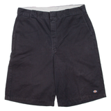 DICKIES Mens Workwear Shorts Black Relaxed XL W38