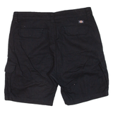 DICKIES Womens Cargo Shorts Black Relaxed UK 12 W34