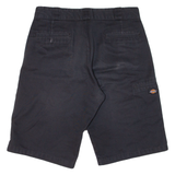 DICKIES Mens Workwear Shorts Black Relaxed M W32