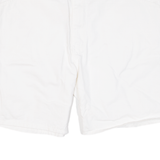 DICKIES Womens Workwear Shorts White Relaxed L W36