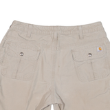 CARHARTT Womens Workwear Shorts Beige Relaxed UK 10 W30