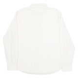 GIUSEPPE LENSA Mens Shirt Beige Striped Long Sleeve M