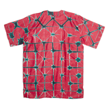 Womens Shirt Red Crazy Pattern M