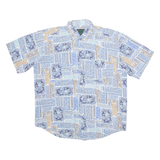 JACTICE SPORT Mens Shirt Blue Floral L