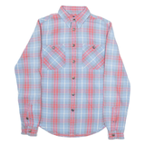 RALPH LAUREN Womens Shirt Blue Check Long Sleeve UK 4