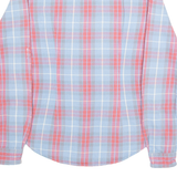 RALPH LAUREN Womens Shirt Blue Check Long Sleeve UK 4