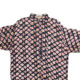 PLAYMAN Mens Shirt Black Floral L