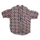 PLAYMAN Mens Shirt Black Floral L