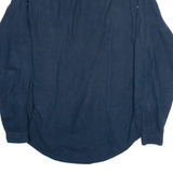 ZARA Slim Fit Mens Plain Shirt Blue Long Sleeve M