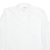 ESIN Mens Plain Shirt White Long Sleeve M