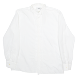 ESIN Mens Plain Shirt White Long Sleeve M