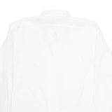 ESIN Mens Plain Shirt White Long Sleeve M