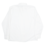 ESIN Mens Plain Shirt White Long Sleeve M