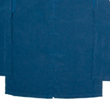 Mens Plain Shirt Blue Long Sleeve XL